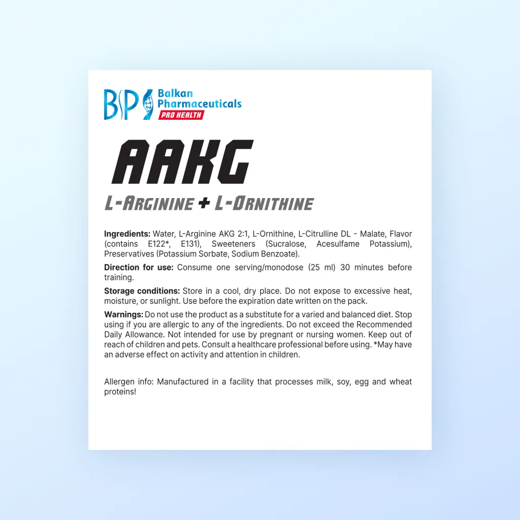 AAKG L-arginine + L-Ornithine
