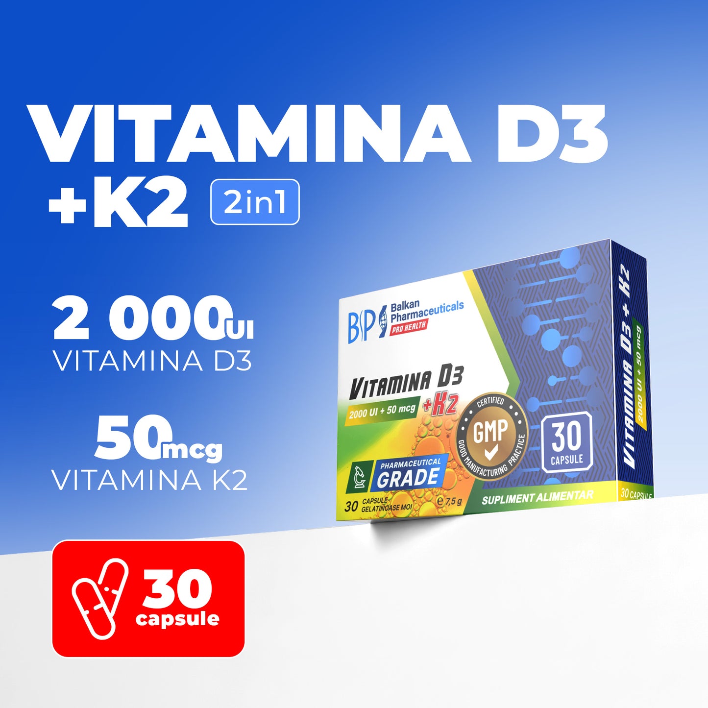 Vitamina D3 + K2